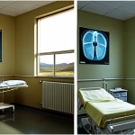 **

A split image. On one side, a serene natural landscape representing natural radiation sources like cosmic rays and soil. On the other, a brightly lit hospital scene with an X-ray machine, symbolizing artificial radiation. Juxtapose the subtle, ever-present nature of natural radiation with the focused application of artificial radiation in medicine.

**