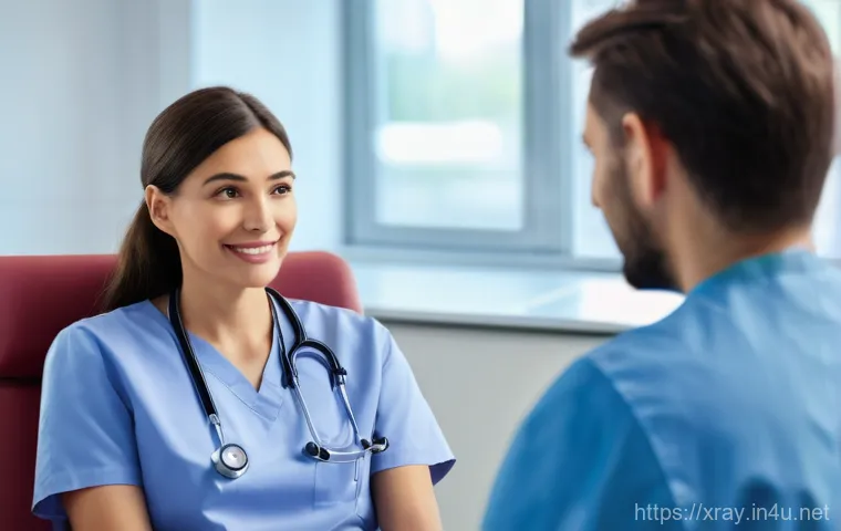 방사선사와 직무 전문성 강화 - A male radiographer, dressed in a sharp medical scrub, is skillfully operating a complex MRI machine... 방사선사와 직무 전문성 강화 - A male radiographer, dressed in a sharp medical scrub, is skillfully operating a complex MRI machine...